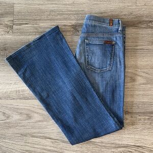 7 For All Mankind Ginger Flare Jean, Medium Wash